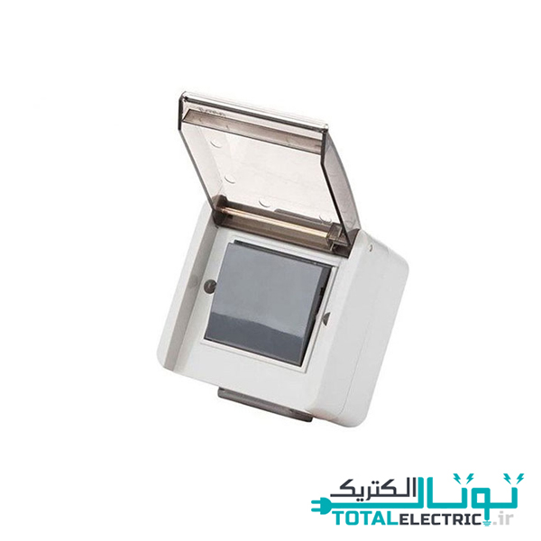 کلید بارانی روکار تک پل پارت الکتریک مدل آذین کد 2194