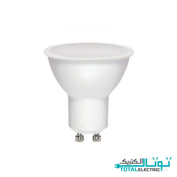 لامپ LED هالوژنی 6 وات دیفیوزر دار افراتاب پایه GU10