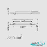 پنل LED توکار 21 وات مازی نور مدل الگانس