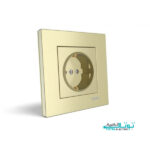 پریز ارت دار مدل ویرا ساده رنگ بژ