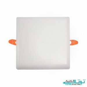 چراغ سقفی توکار مربع 24 وات افراتاب فول لایت سری سایزشو
