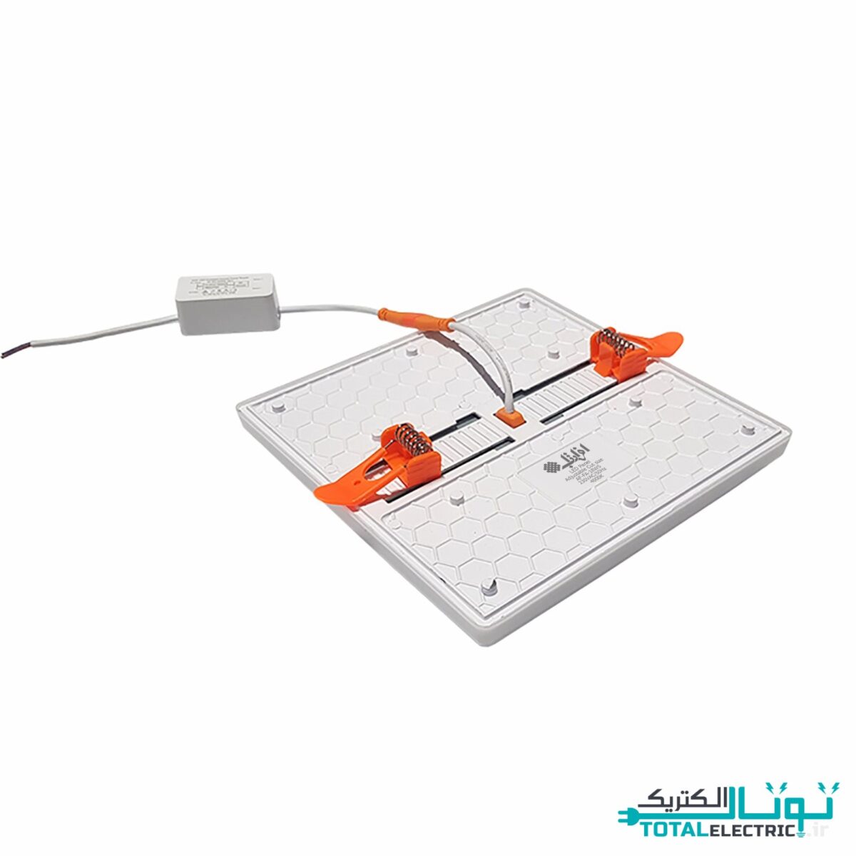 چراغ سقفی توکار مربع 18 وات افراتاب فول لایت سری سایزشو