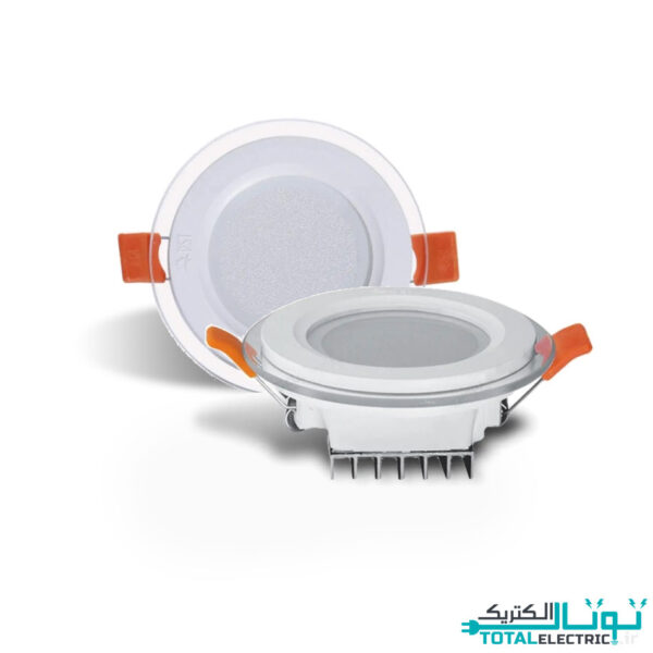 پنل سقفی توکار گلاریس 7 وات دایره ای پارس شعاع