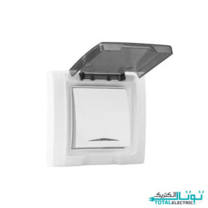 کلید تک پل بارانی توکار پارت الکتریک مدل آذین کد 7243