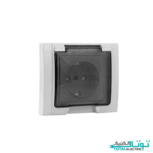 پریز ارت دار بارانی توکار پارت الکتریک مدل آذین کد 7240