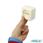 پریز بدون ارت روکار پارت الکتریک کد 105